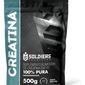 Creatina Monohidratada 500g Soldiers Nutrition 100% Pura Importada Alta Performance Músculo Treino
